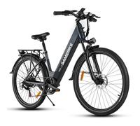 SAMEBIKE 26" Electric Bike for Adults EBike Commuter Electric Mountain Bike Electric Bicycle with 36V 15AH Removable Battery Electric Bikes for 7 Speed (Grey)