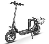 SAMEBIKE Adult Electric Scooter with Seat, 7.8/10.4Ah E-Scooter, Front and Rear Lights, MAX Speed 25 km/h, 250W Motor