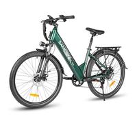 SAMEBIKE Commuter Electric Bike for Adults,26”Ebike with 36V 15Ah Removable Battery，High-Speed Motor,7 Speeds Step-Through City Electric Bicycle with Front Basket