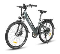 SAMEBIKE Commuter Electric Bike for Adults,26”Ebike with 36V 15Ah Removable Battery，High-Speed Motor,7 Speeds Step-Through City Electric Bicycle with Front Basket