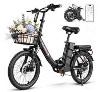 SAMEBIKE CY20PRO Electric Bike for Adults with APP Control | 20 x 3.0" Fat Tyre E-Bike with 7-Speed Gear, Up to 110KM Range, Folding Electric Bicycle for Commuting and Off-Road Riding