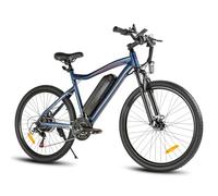 SAMEBIKE Electric Bike for Adults,26" Mountain Bicycle with 468WH Battery,Max Range 100KM(PAS), Dual Shock Absorber and Hydraulic Brakes, E-bike with SHIMAN0 7-Speed Flywheel(blue)