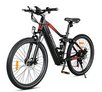 SAMEBIKE Electric Mountain Bike for Adults | 48V 14Ah Removable Battery | 26"x2.1" Fat Tires & 7-Speed Gears | Hydraulic Disc Brakes | 100KM PAS Range | IP54 Waterproof