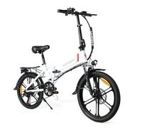 SAMEBIKE Folding 20" Electric City Bike with Removable 48V 10.4AH Lithium Battery, Folding Electric Bicycle Commuter Ebike with 7 Speed Shifter Electric Bicycle for Adults, Quick Delivery