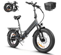 SAMEBIKE LOTDM200-II Electric Bike For Adults, 20 x 4.0” E-bike | Removable 48V 13AH Battery, SHIMANO 7 speed, LCD display with NFC function, 70-80 km Range Fat Tyre Folding Electric Bicycle