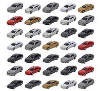 SameeHome 50Pcs 1:87 HO Scale Car Painted Car Models HO//N Scale Railway Modeling Making Mat