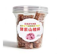 SAMEN-CN Hawthorn Candy Cup 218g, Individually Wrapped Hawthorn Fruit Cubes, Chinese Hawthorn Snack, Sweet & Tangy Asian Sweets for Tea, Sharing and Office Snacks
