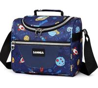SAMERIO Insulated Lunch Boxes for Kids, Bento Bag for School Work Girls Boys Kids Students Women with Adjustable Strap Zipper Bag