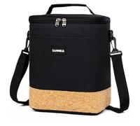 SAMERIO Large Lunch Bag Insulated Lunch Box Cooler Tote for Adult Men Women (12L Black)