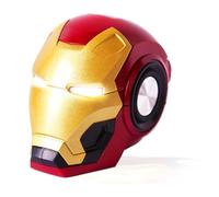 SAMERIO Portable Bluetooth Speaker Iron Man Wireless Bluetooth Heavy Bass Speaker with USB Charging Cable Small Wireless Speaker for Outdoor, Gift Ideas (Red)