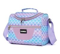 SAMERIO Small Lunch Bag Insulated Cooler Lunch Box Tote 7L Mermaid Theme Bento Bags