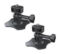 Sametop Flexible Adhesive Mount 3M Sticky Helmet Attachment Compatible with GoPro Hero 13 12 11 10 Max 9 8 7 6 Session Insta360 X5 X4 X3 X2 ONE DJI Osmo AKASO Action Cameras (2 Packs)