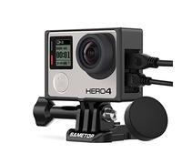 Sametop Frame Mount Housing with Lens Cover Compatible with GoPro Hero 4, Hero 3+, Hero 3 Cameras