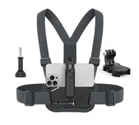 Sametop Phone Chest Mount Harness Holder Cell Phone Strap for iPhone | for Samsung Mobile Phones, Vertical Recording Filming, for GoPro DJI Osmo Action Cameras, POV/VLOG