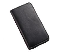 SAMEZA Men`s Passport Wallet Zipper Men Coin Purse Fashion Wallets,Black