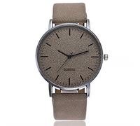 SAMEZA Men Watch Fashion Minimalism Watch Men Green Watches Leather Band Analog Quartz Wristwatches Men Ultra Thin Men Watches