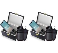 Samfolk Faraday Box and Pouch 4 Pack, Keyless Entry Car Key Safe Protector,Anti-Theft Signal Blocking Cages