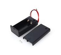 Samfox Battery Holder Case - 9V Volt PP3 Battery Holder Box, DC Case w/Wire Lead with ON/OFF Switch Cover Durable