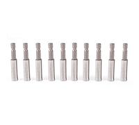 Samfox Magnetic Screwdriver Extension Socket,10 Pieces of Drill Stand Extension 1/4" Hex Power Tool for Fast Loosening of Fastening Screws and Nuts