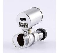 Samfox Microscope Pocket - Mini 60X Pocket Microscope, Jewelry Magnifier Loupe Glass LED UV Light