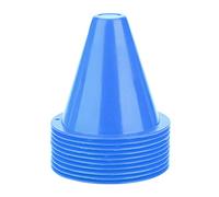 Samfox Soccer Training Cone, Sport Cones Plastic Football Barriers Marker Football Cone Set 10pcs(Blue)