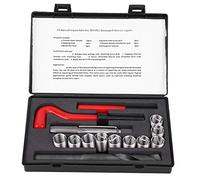 Samfoxy 15Pcs Thread Repair Kit Stainless Steel Twisted Drill Wrench Threaded Insert for Car M14x2