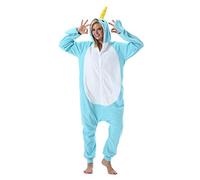 SAMGU Animal Onesie Adult Cosplay Costume One Piece Sleepwear Halloween Pajamas Homewear whale XL