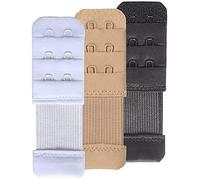 SAMGU Bra Extenders 2 Hooks Elastic Stretchy Bra Extension Strap (3pcs Multicolor, 2 Hook, 1cm)