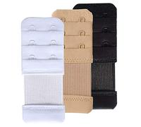 SAMGU Bra Extenders, 3 Pieces 2 Hook Bra Extender Soft Stretchy Bra Extension Strap
