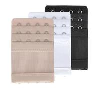 SAMGU Bra Extenders 4 Hooks Soft Elastic Stretchy Bra Strap Extensions, 3 Pieces