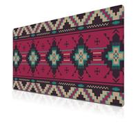 Samgula Computer Desk Mat Pink Mouse Pad, Gaming Mousepad Big Game Mat, Desktop Pad Waterproof Non-Slip Rubber Base Waterproof with Stitched Edges, 35.4" X 15.7" for Work/Game/Office/Home Southwest