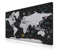 Samgula XXL Mouse Pad - Black and White, Non-Slip Rubber Base, 35.4 X 15.7 inch Gaming Mouse Mat for Work, Game, Office, Travel