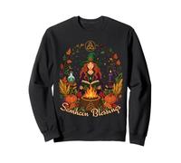 Samhain Blessings Pagan Witch Wheel Of The Year Wicca Wiccan Sweatshirt