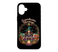 Samhain Blessings Pagan Witch Wicca Wiccan Wheel Of The Year Case for iPhone 16 Plus