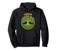 Samhain Enchanted Woods Celtic Roots Gaelic Halloween Pullover Hoodie
