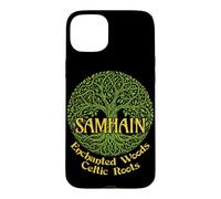 Samhain Enchanted Woods Celtic Roots Gaelic Halloween Witch Case for iPhone 15 Plus