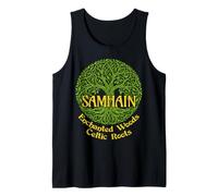Samhain Enchanted Woods Celtic Roots Gaelic Halloween Witch Tank Top