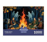 Samhain Festival Celebration Jigsaw Puzzle Waterproof 1000 Piece Puzzles for Adults Challenging And Brainteasing Home Decoration