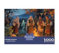 Samhain Festival Celebration Jigsaw Puzzle Waterproof 1000 Piece Puzzles for Adults Fun Challenging Games
