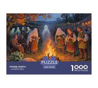 Samhain Festival Celebration Jigsaw Puzzle Waterproof 1000 Piece Puzzles for Adults Fun Challenging Games