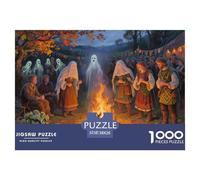 Samhain Festival Celebration Jigsaw Puzzle Waterproof 1000 Piece Puzzles for Adults Gifts Challenging And Brainteasing Games