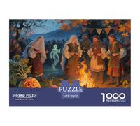Samhain Festival Celebration Jigsaw Puzzle Waterproof 1000 Piece Puzzles for Adults Gifts Impossible Educational Games