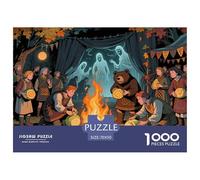 Samhain Festival Celebration Jigsaw Puzzle Waterproof 1000 Piece Puzzles for Adults Impossible Home Decoration