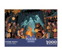 Samhain Festival Celebration Jigsaw Puzzle Waterproof 1000 Piece Puzzles for Adults Impossible Home Decoration