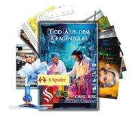 SAMHAIN VERLAG - KRIMIDINNER - Death from the Test Tube, for 6 Players, from 16 Years, Beginner-Friendly