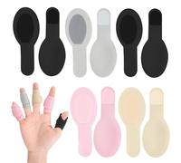 SamHeng 10 Pcs Finger Splints, Adjustable Breathable Trigger Finger Splint, Reusable Universal Fingers Support Straps for Fingers Injury Pain Relief Broken Arthritis Sprain Support Protect (4 Colors)