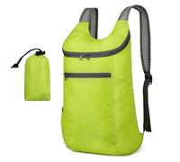 SamHeng 10L Ultra Lightweight Foldable Backpack, Waterproof Small Packable Rucksack for Women Men, Compact Nylon Causal Daypack Travel Bag for Outdoor Sports Walking Hiking Climbing Biking (Green)