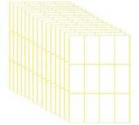 SamHeng 15 Sheets Rectangular Label Stickers, 180pcs 32x64 mm White Self Adhesive Labels, Printable Distinguish Labels for Bottle Jar File Folder School Office Kitchen Use
