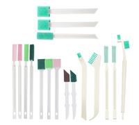 SamHeng 17 Pcs Small Household Cleaning Brushes, Diverse Cleaning Brush Set Deep Detail Crevice Cleaner Brush for Bottles Tiles Keyboard Blinds Small Holes Corner Door Track Groove Gap Cleaning Tools