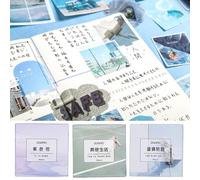 SamHeng 240 Pcs Washi Stickers for Journaling, Landscape Photo Stickers Decorative Living Aesthetic Decals, DIY Self-adhesive Scrapbooking Stickers for Photo Albums Crafts Diary Schedules